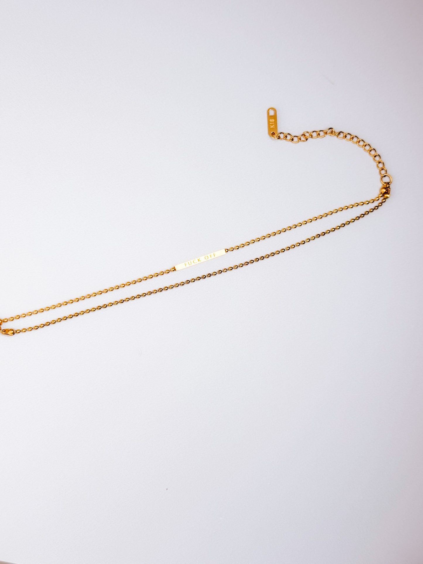 F*ck Off Double Chain Bracelet