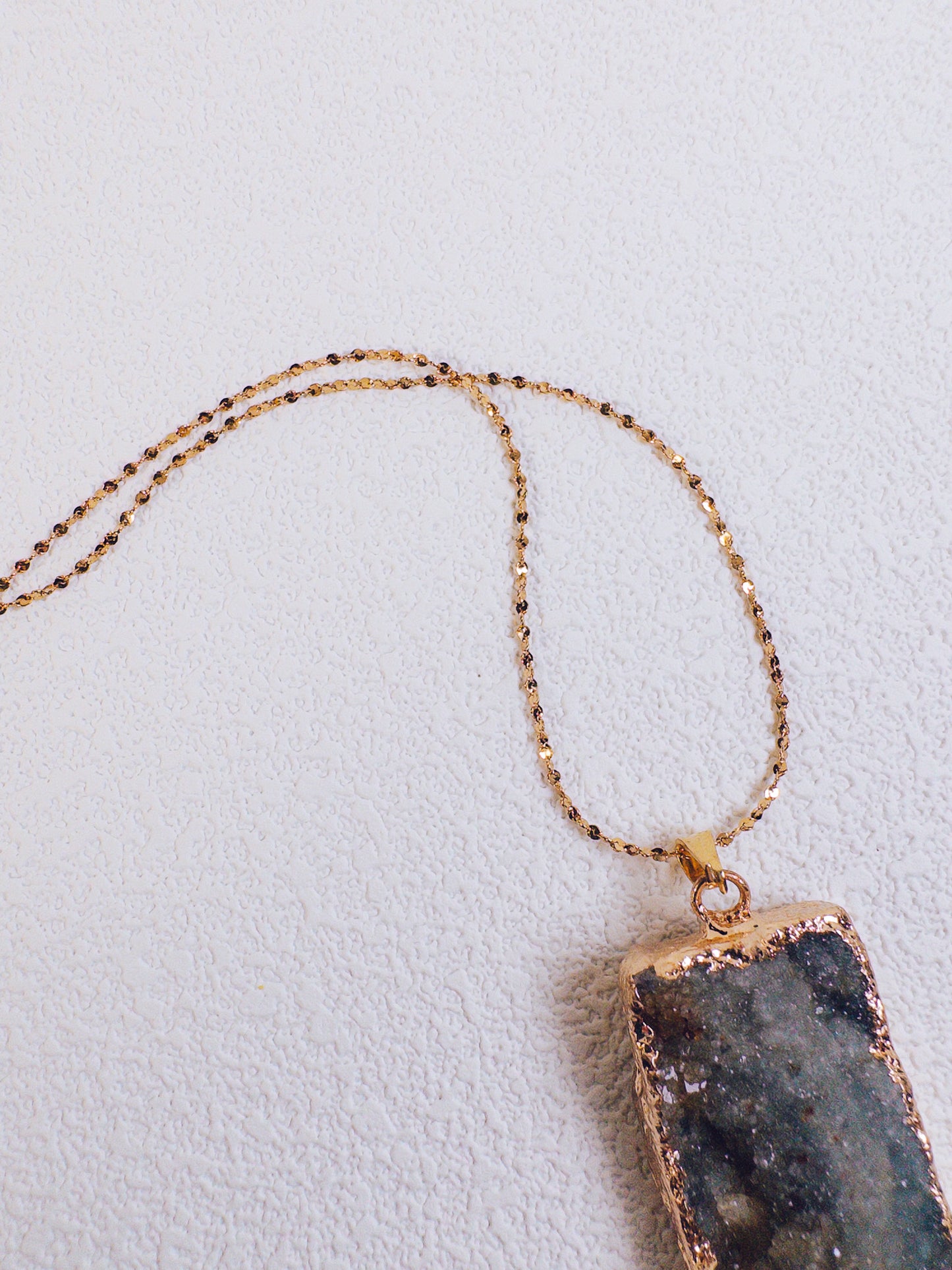 Natural Geode Slice Necklace