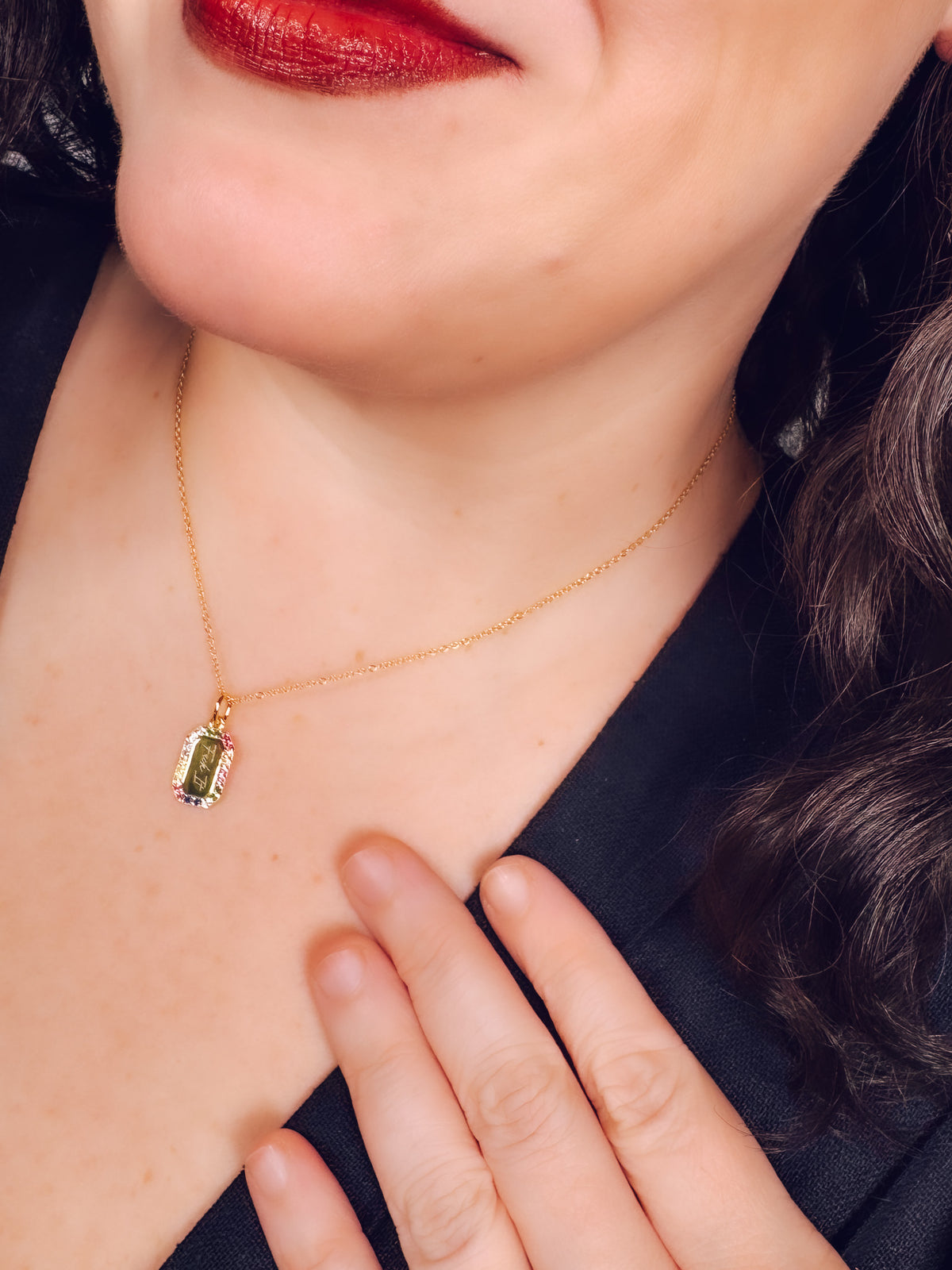 Fuck It Rainbow Necklace- 18k Gold Plated Sterling Silver