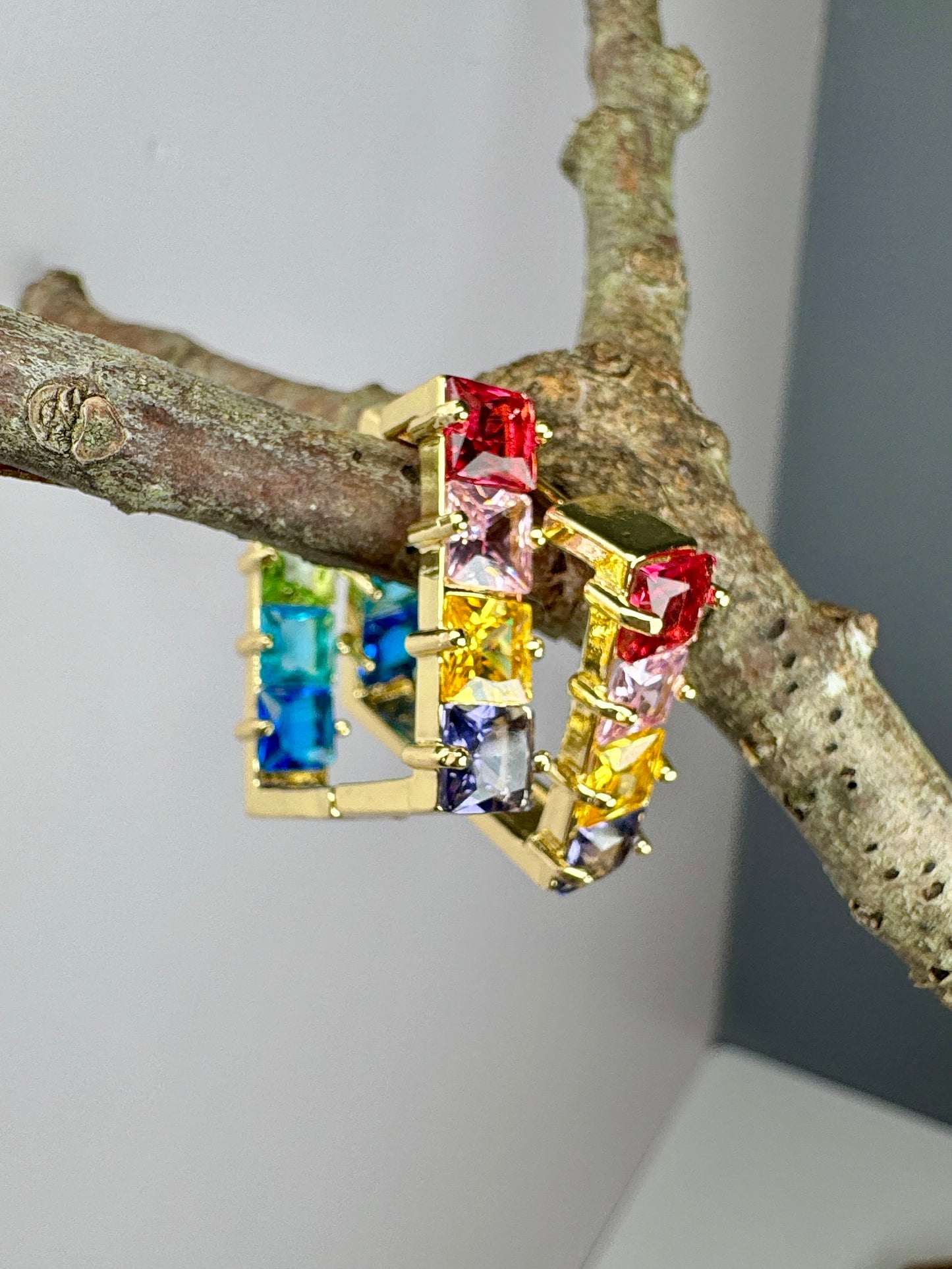 Loud & Proud Rainbow Huggie Hoops - Lors Collective