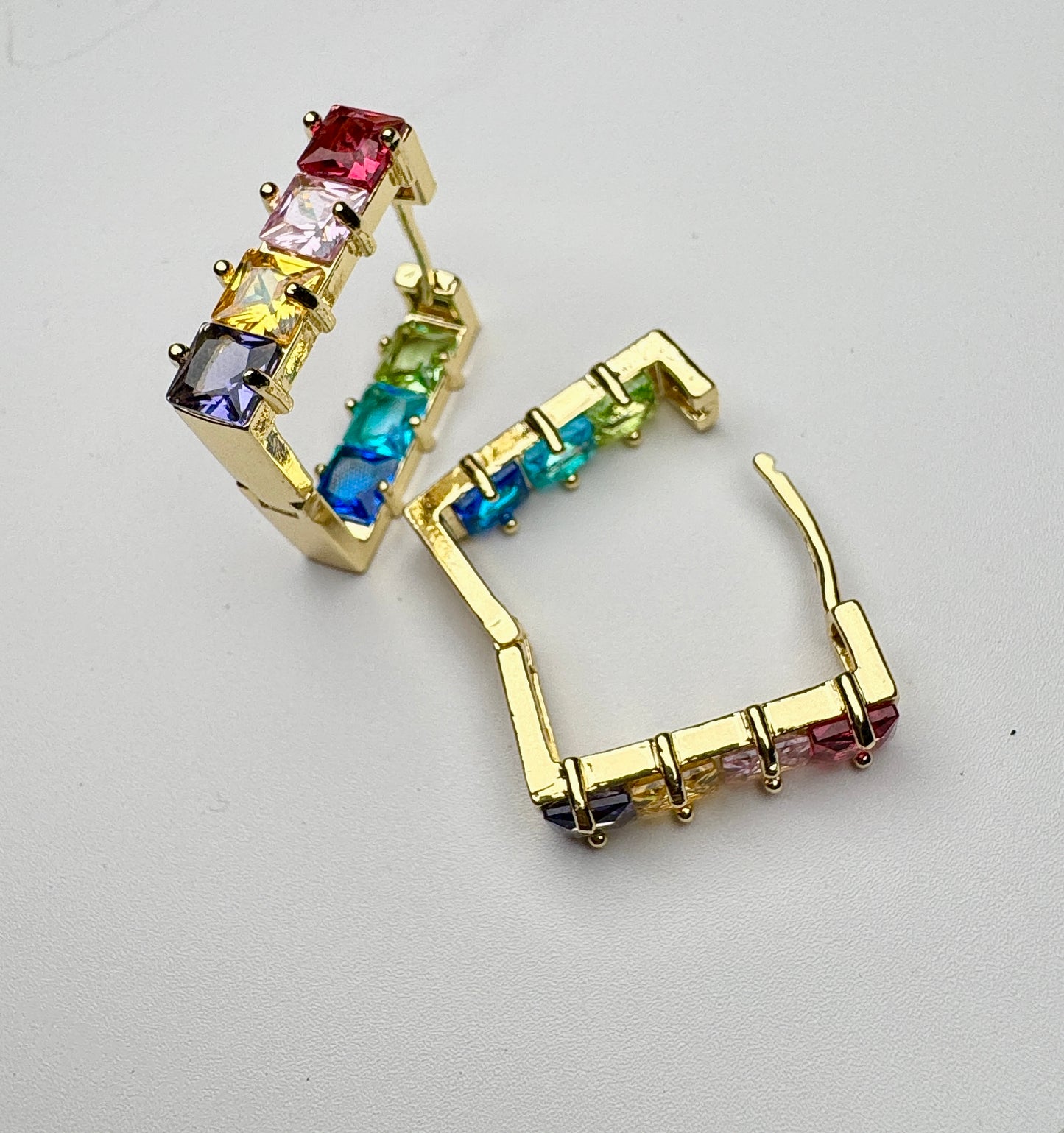 Loud & Proud Rainbow Huggie Hoops - Lors Collective