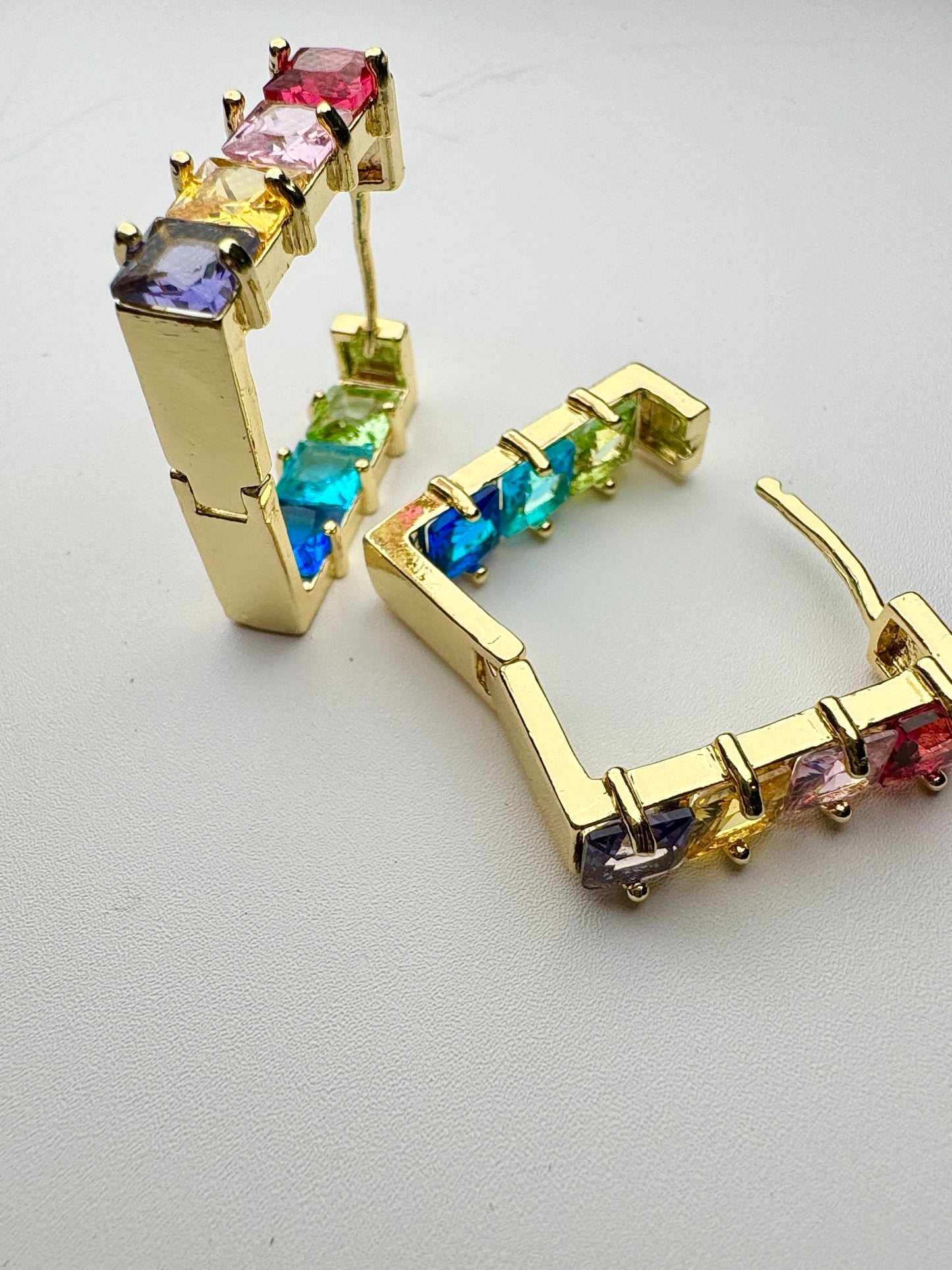Loud & Proud Rainbow Huggie Hoops - Lors Collective