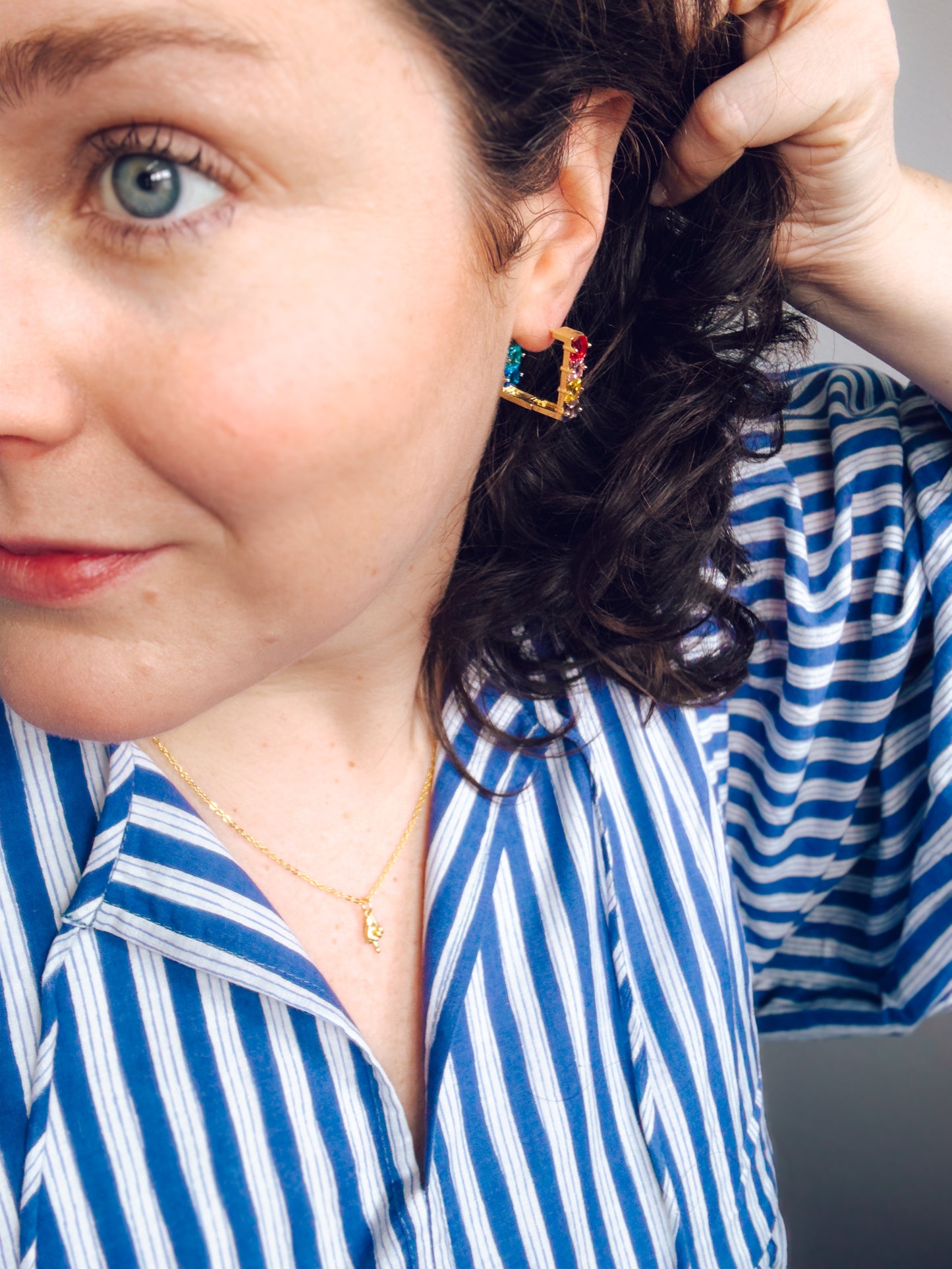 Loud & Proud Rainbow Huggie Hoops - Lors Collective