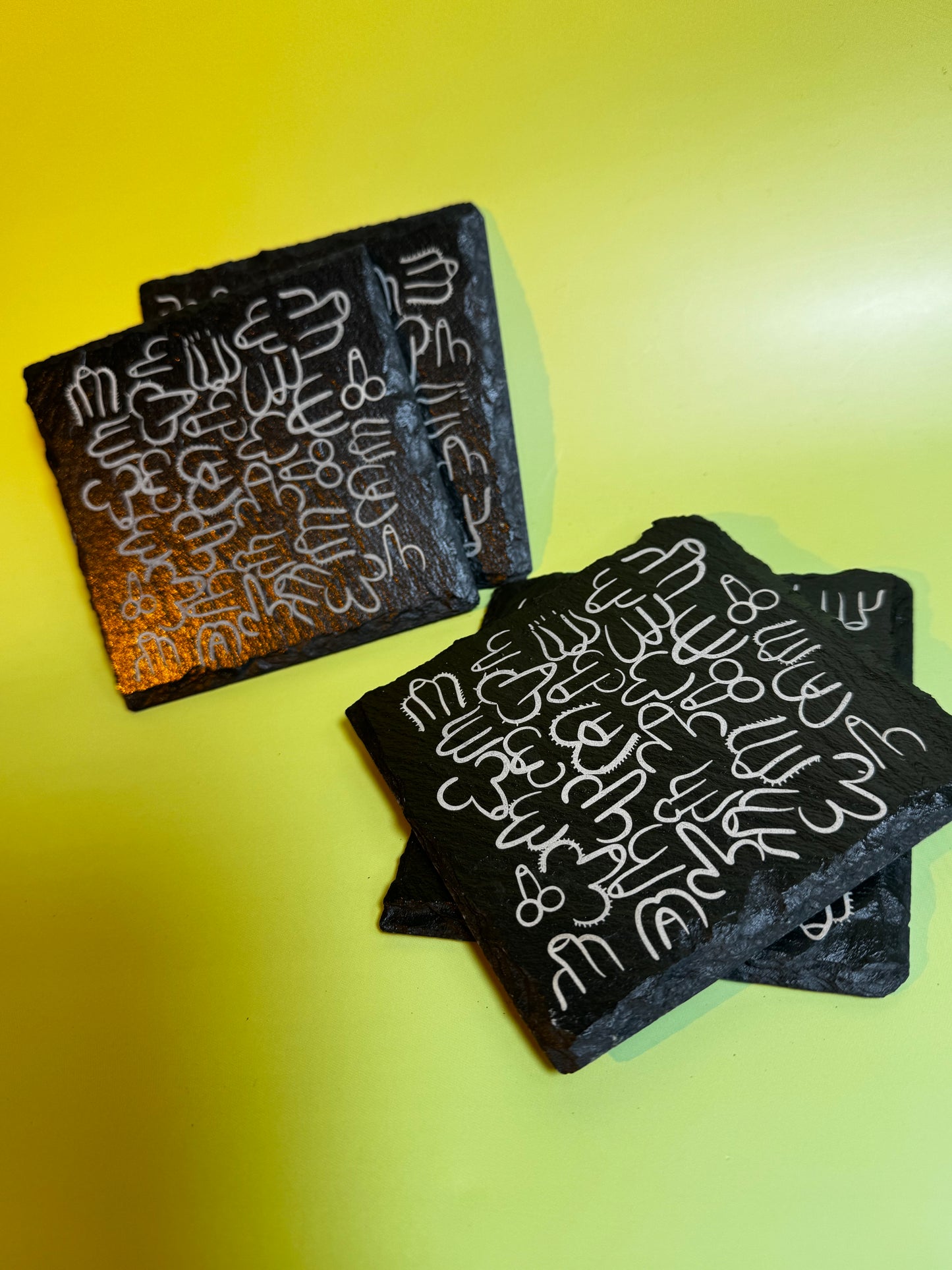 CockCoaster - Slate Coaster - 4 Pack