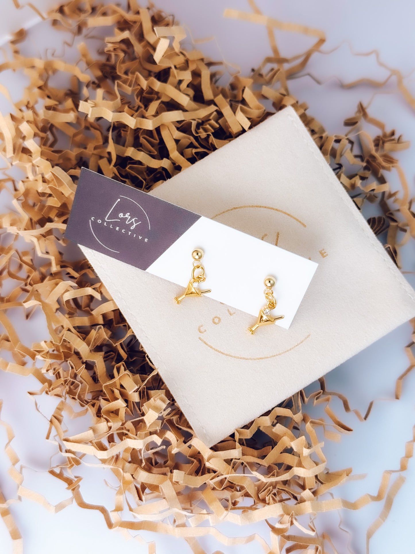 Last Call Martini Earrings - Lors Collective