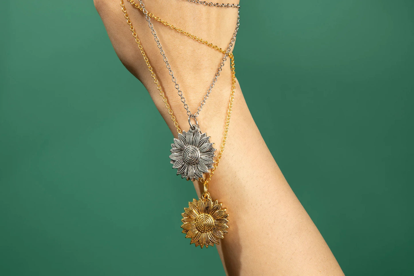 Hidden Message Sunflower Necklace – Go F*** Yourself - Lors Collective