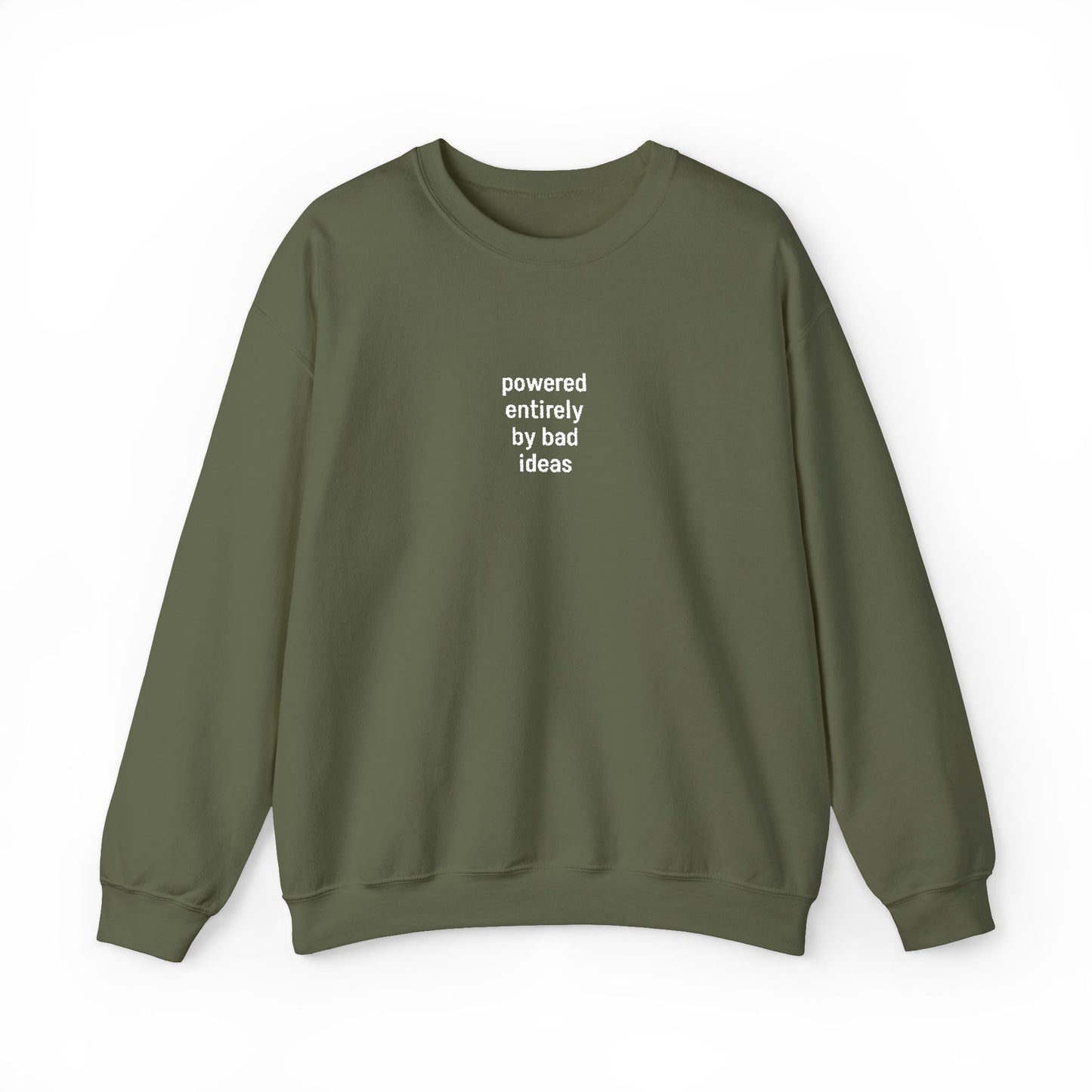 Powered Entirely By Bad Ideas Sweatshirt - Embroidered - Lors Collective