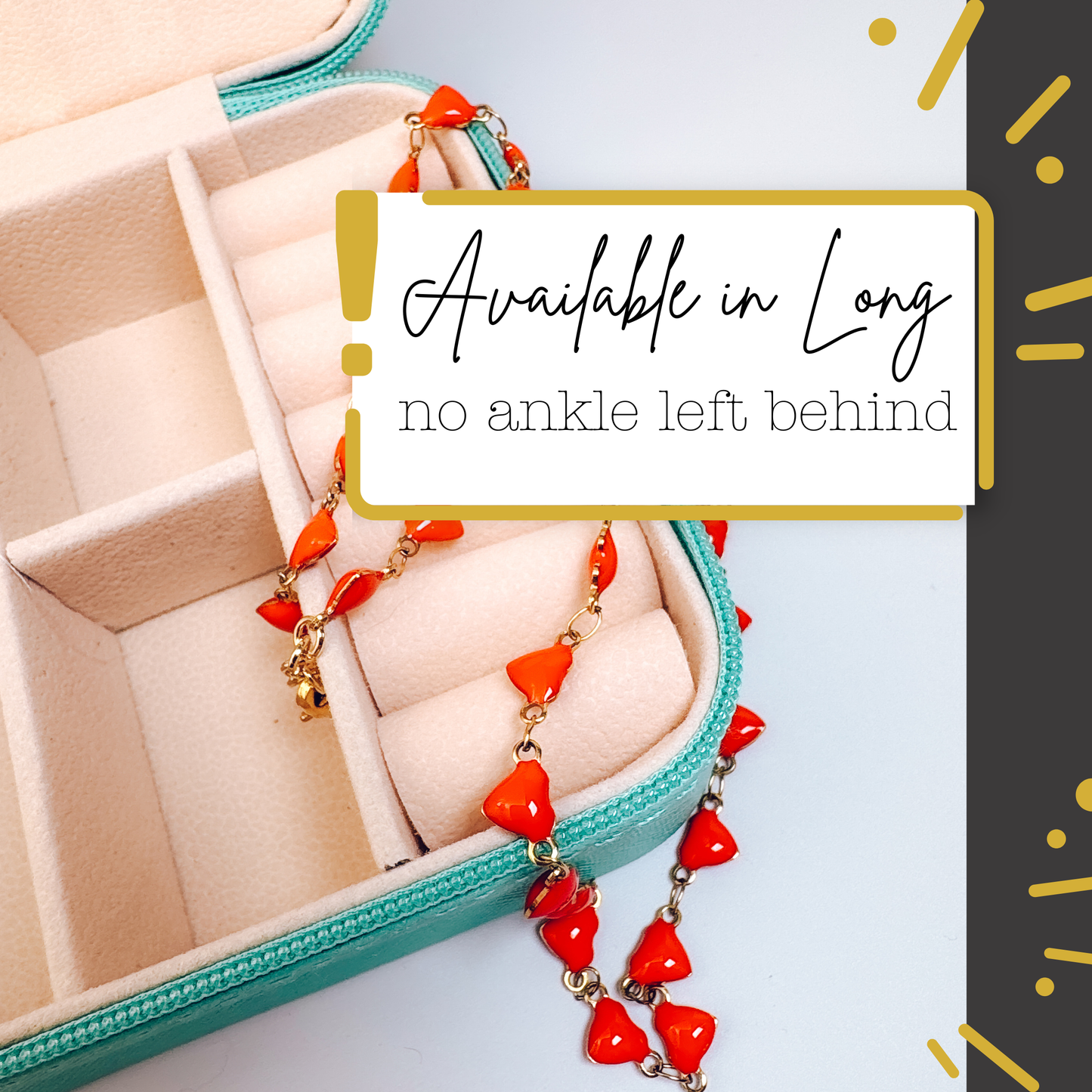 Red Heart Anklet