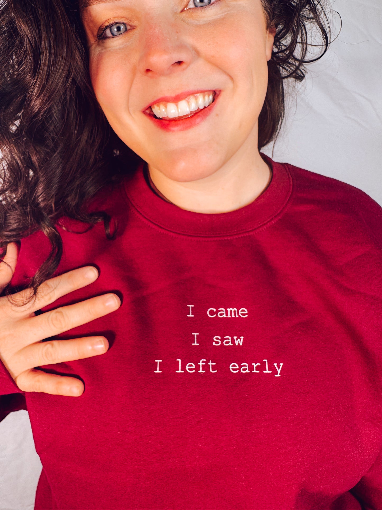 I came, I saw, I left early Sweatshirt
