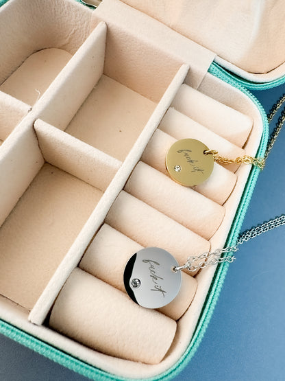 Dainty Fuck It Necklace