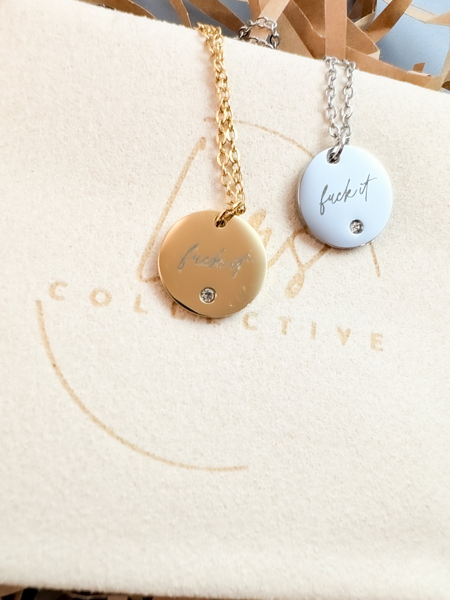 Dainty Fuck It Necklace