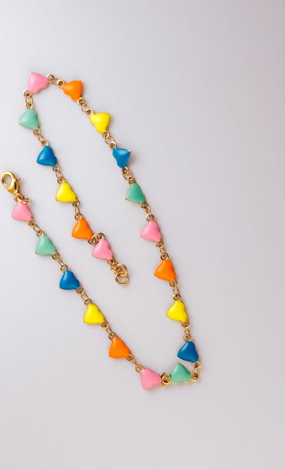 Neon Heart Choker