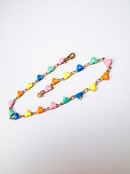 Neon Heart Choker