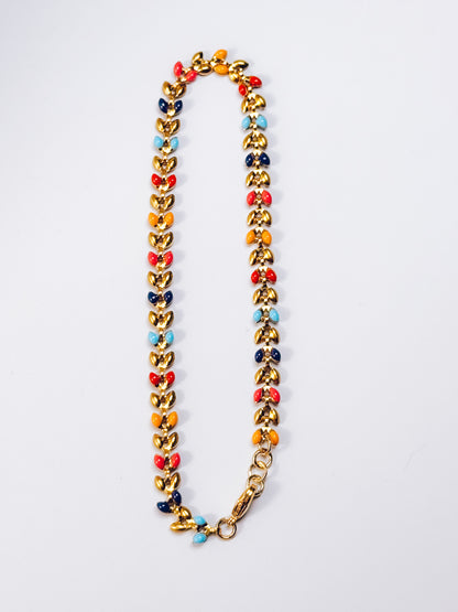 Vintage Leaf Choker