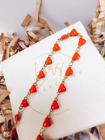 Red Heart Choker