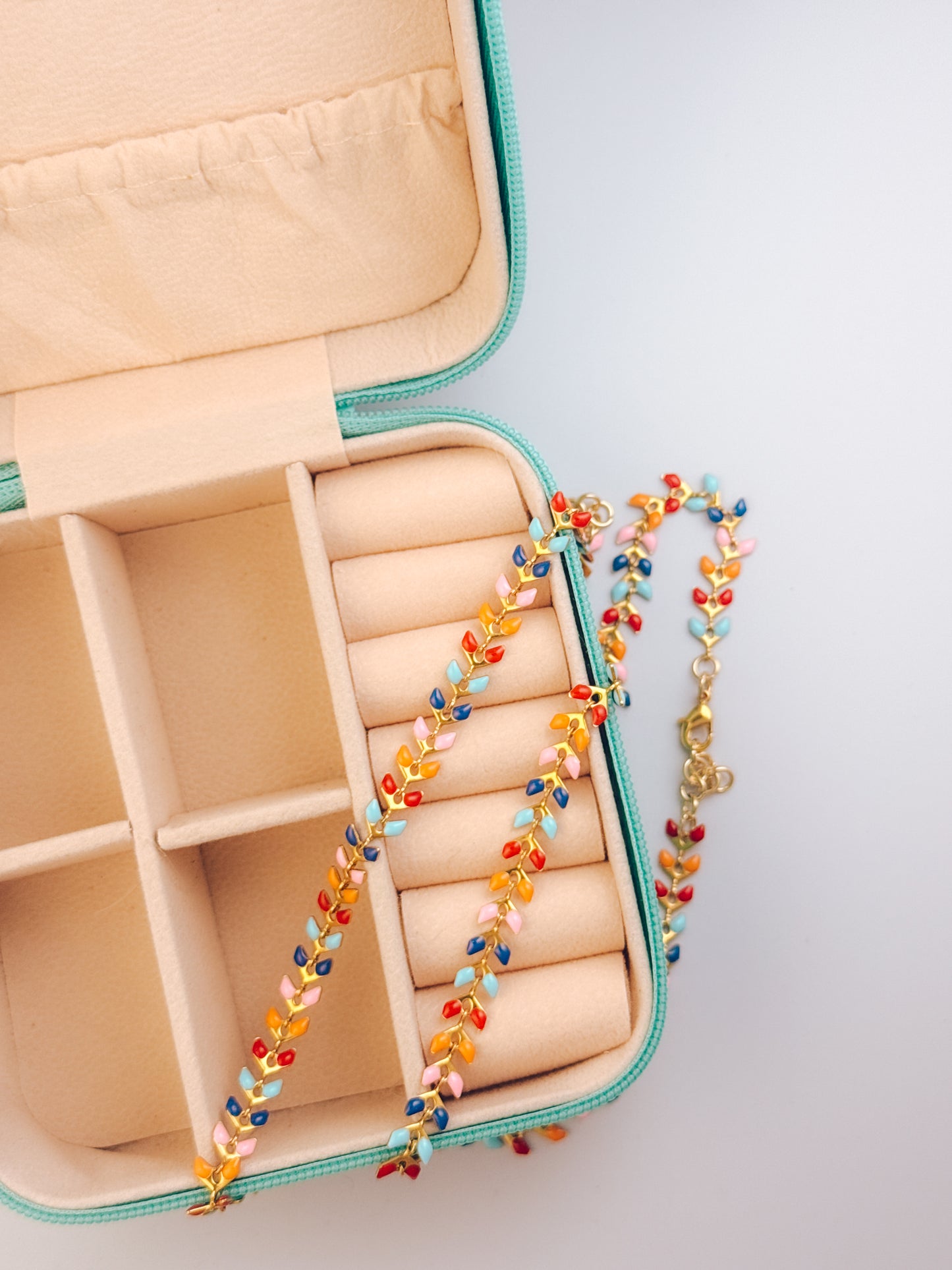 Retro Rainbow Vine Anklet