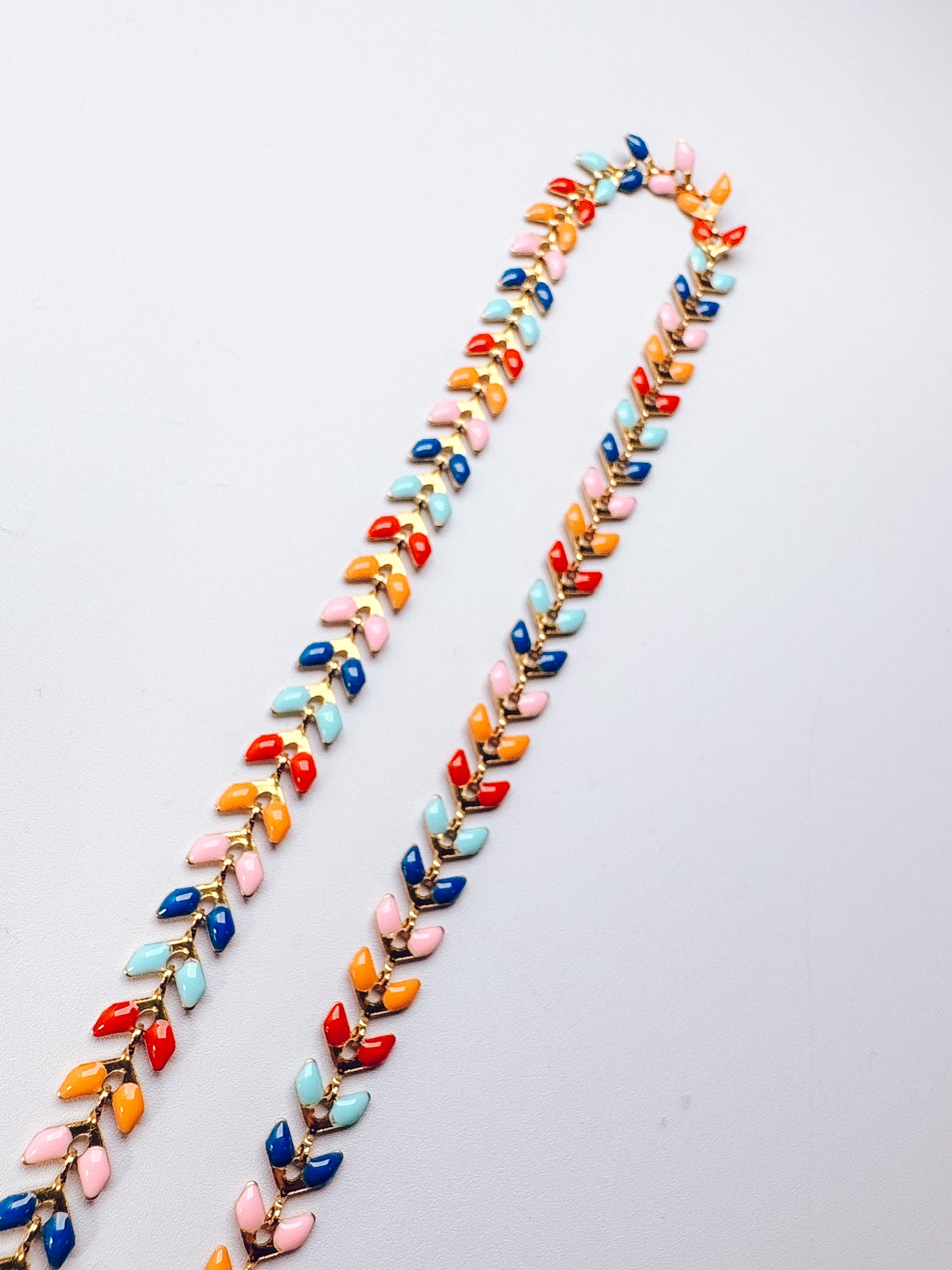 Retro Rainbow Vine Anklet