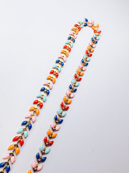 Retro Rainbow Vine Anklet