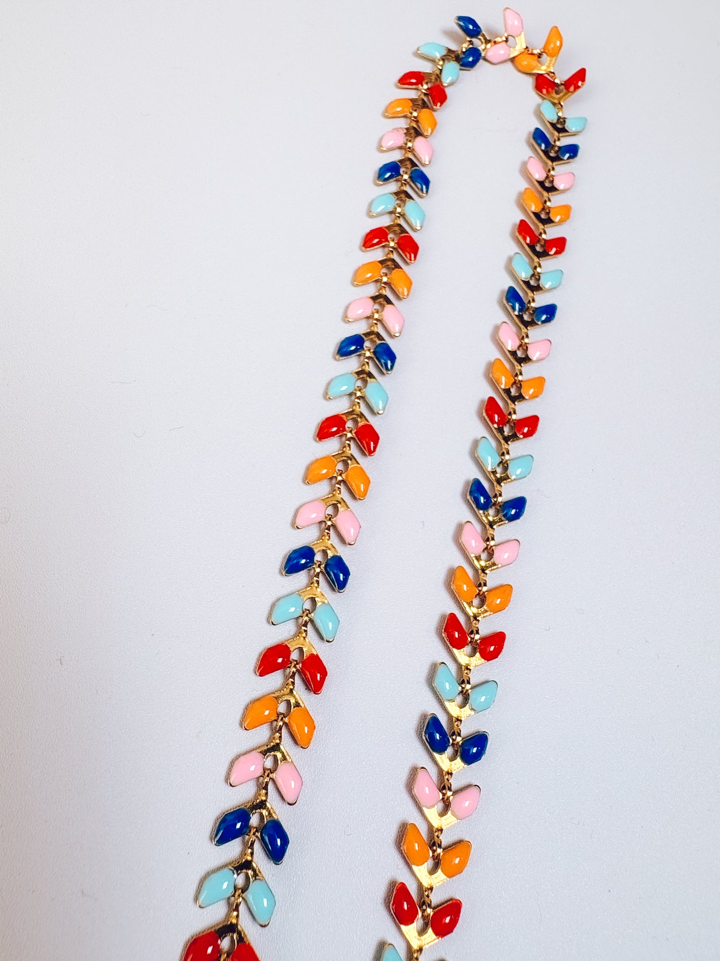 Retro Rainbow Vine Anklet