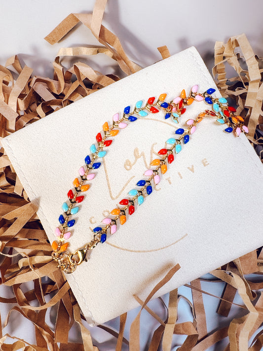 Retro Rainbow Vine Bracelet