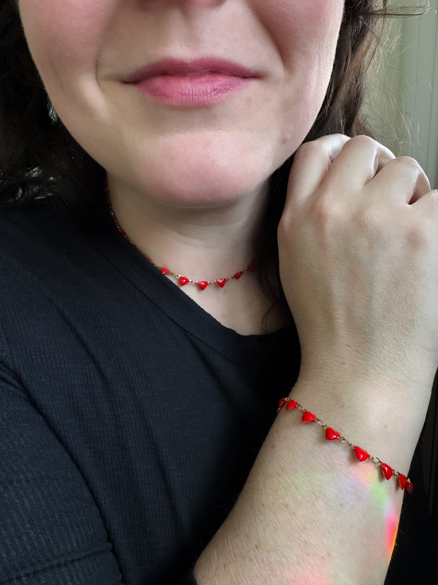 Red Heart Choker