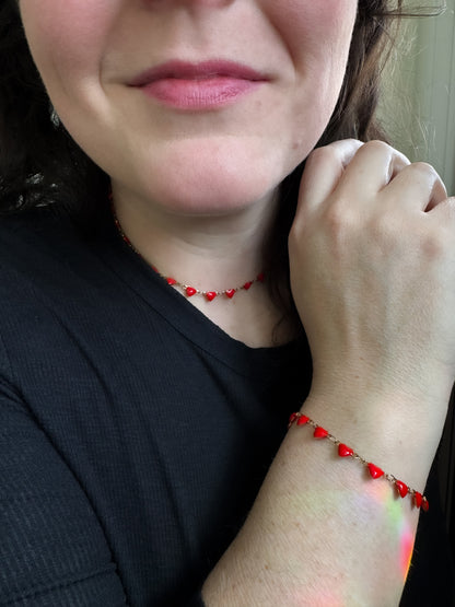 Red Heart Choker