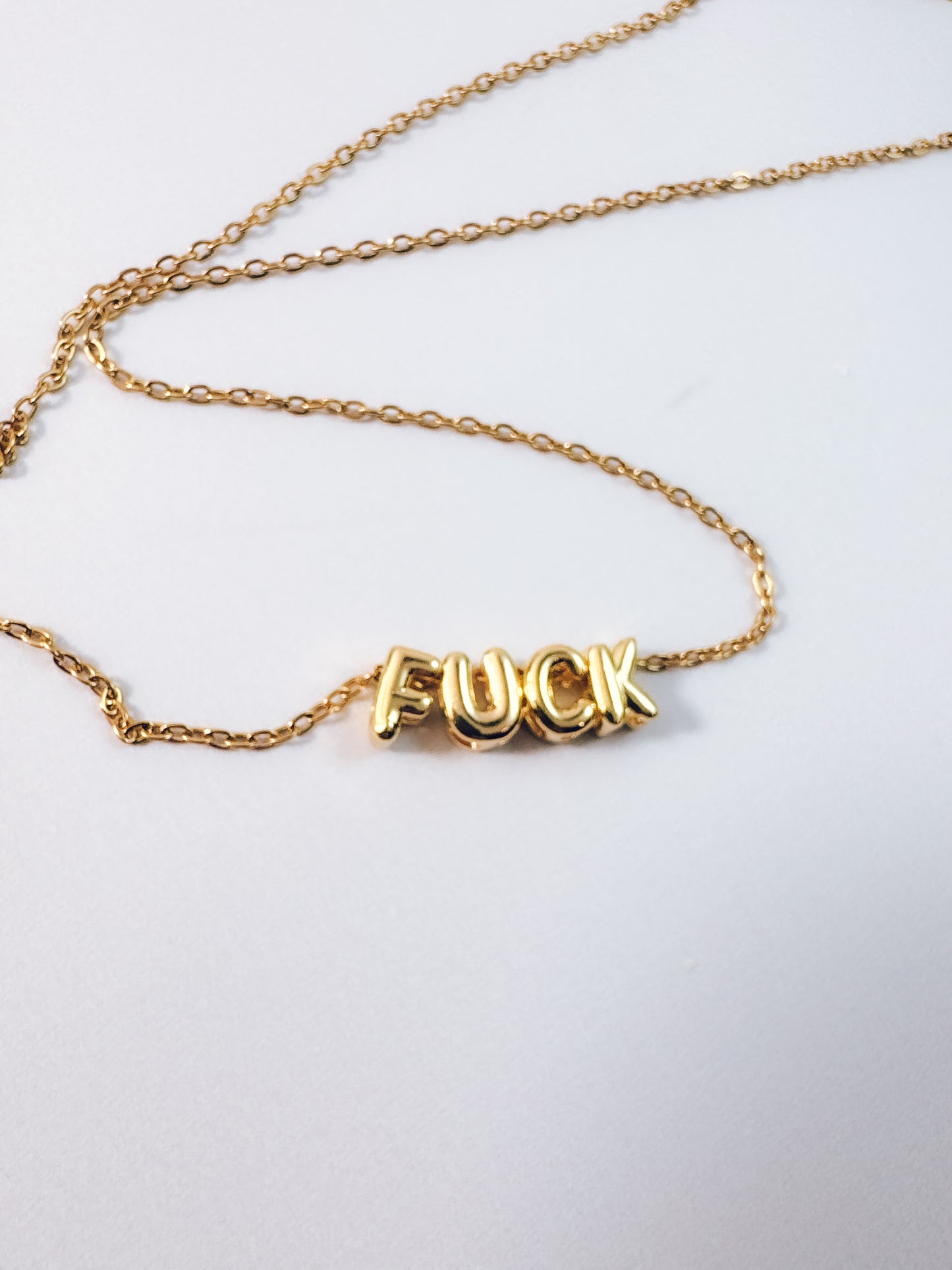 Gold F*ck Necklace
