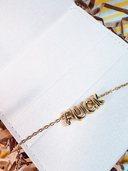Gold F*ck Necklace