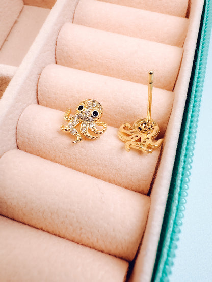Octopus Stud Earrings