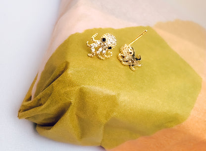 Octopus Stud Earrings
