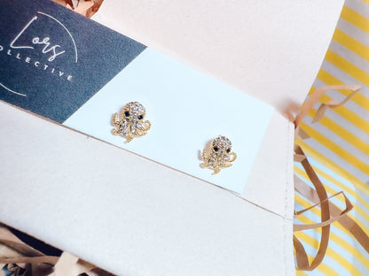 Octopus Stud Earrings