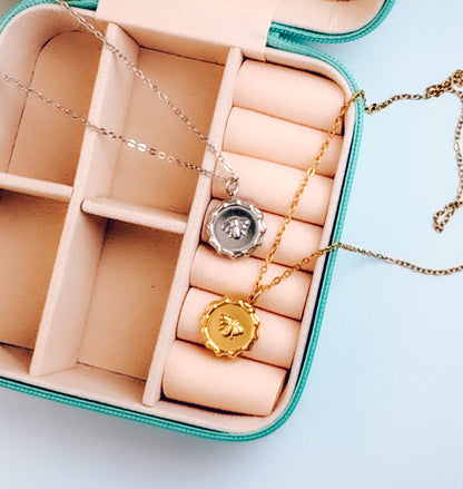 Bee Medallion Necklace