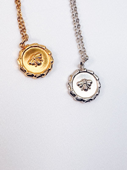 Bee Medallion Necklace