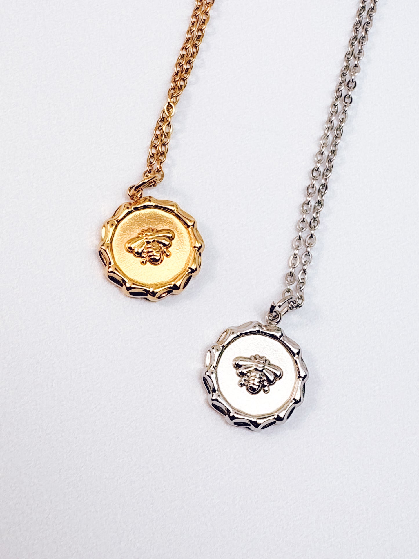 Bee Medallion Necklace