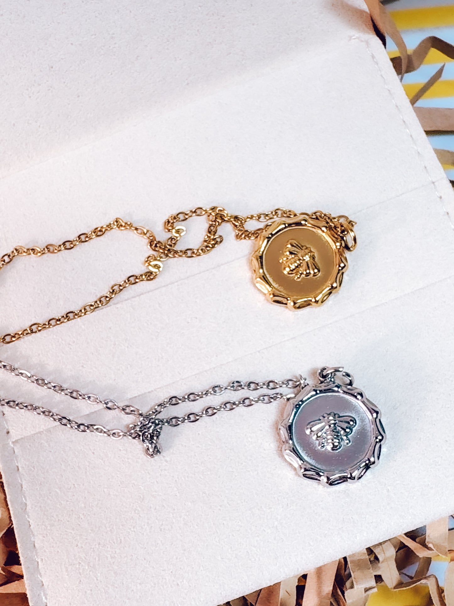 Bee Medallion Necklace