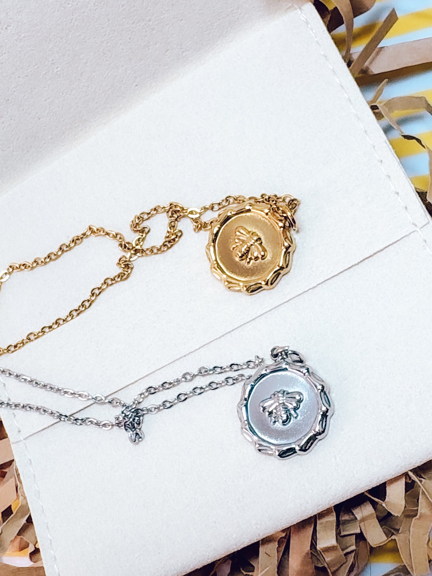 Bee Medallion Necklace
