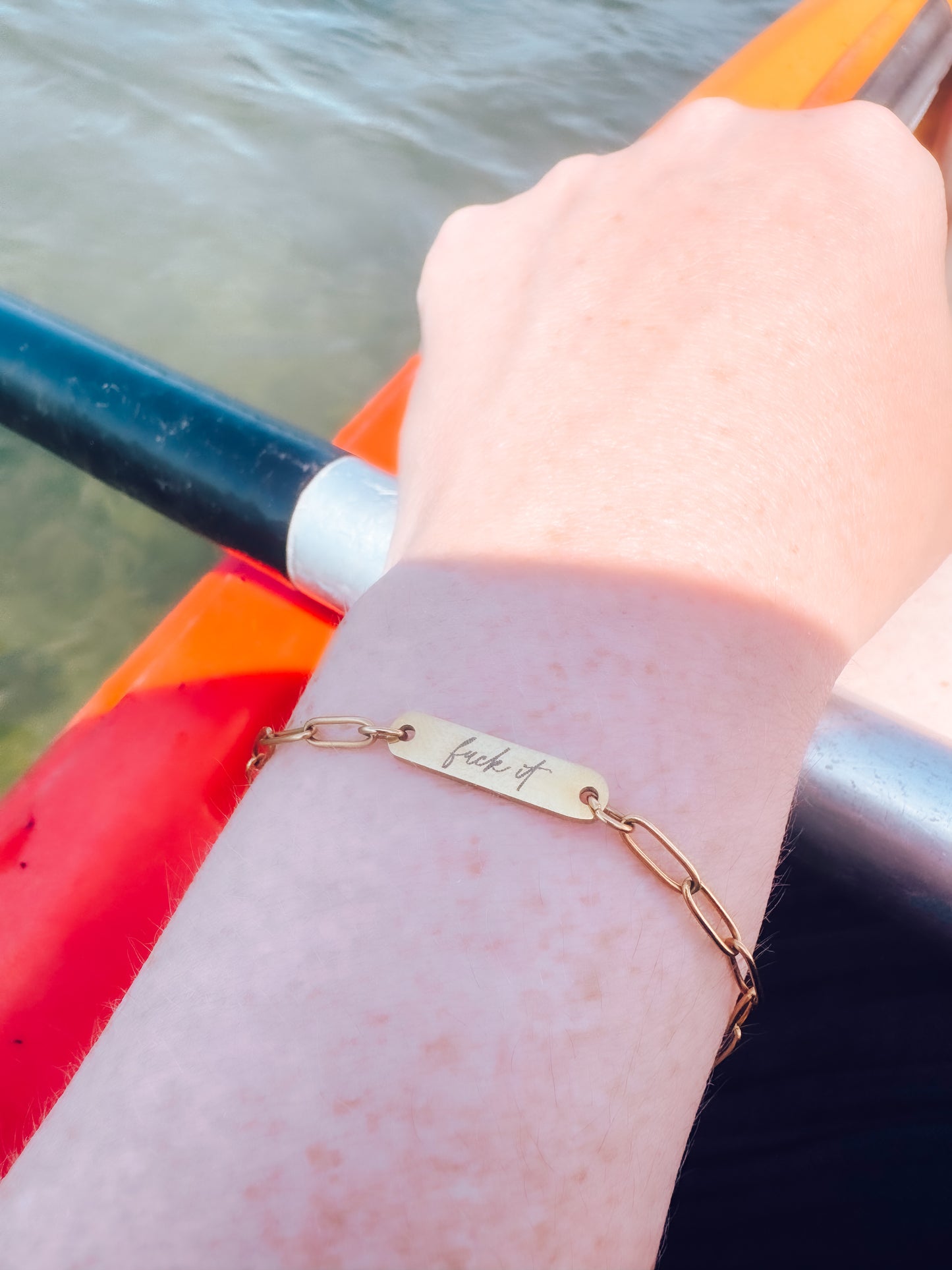 F*ck It Paperclip Bracelet