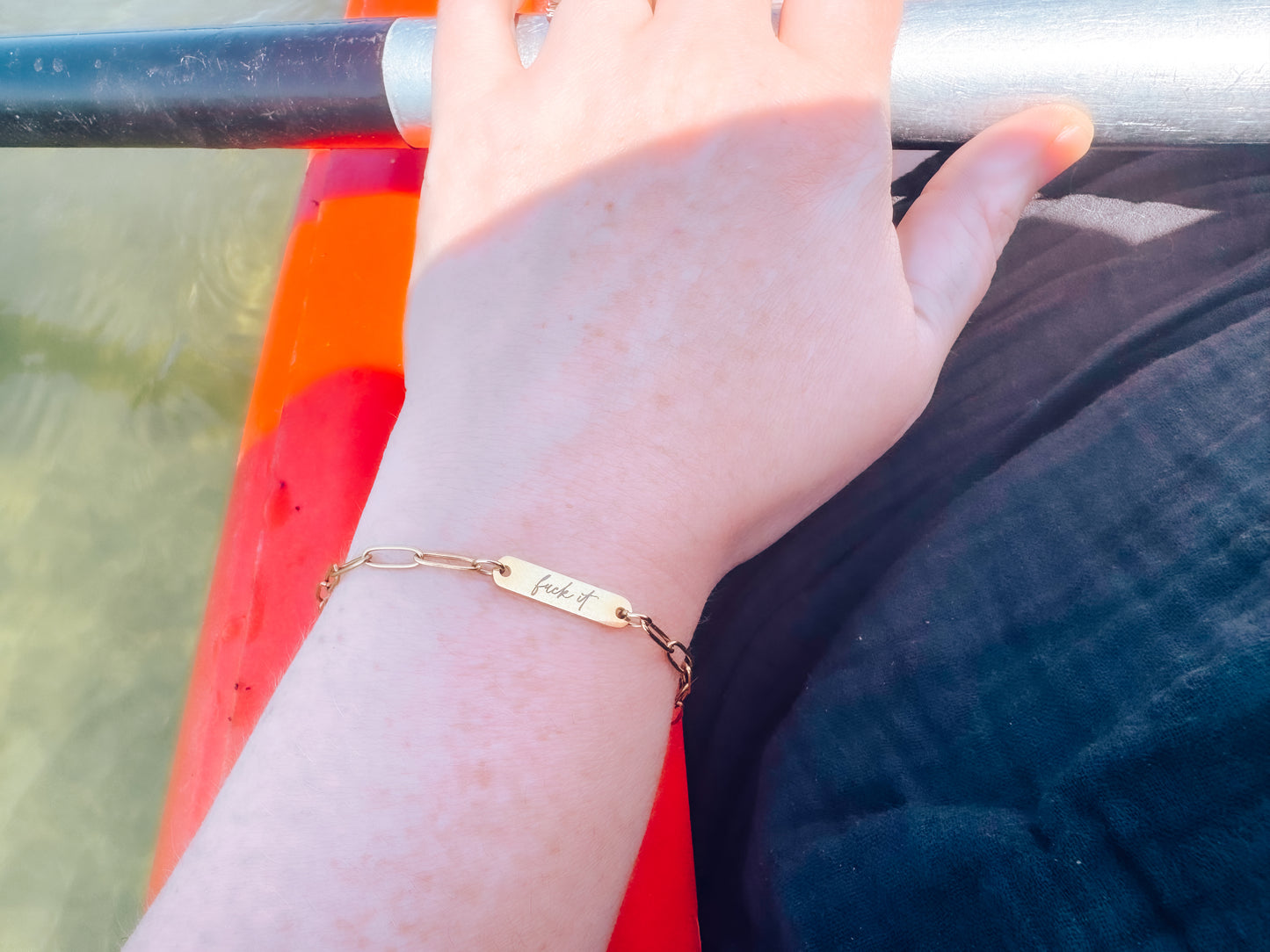 F*ck It Paperclip Bracelet
