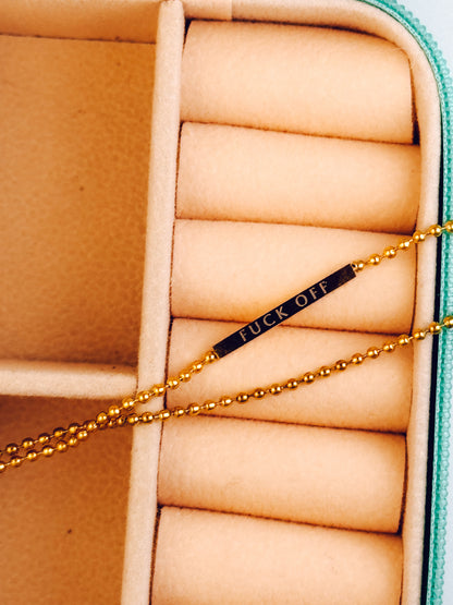 F*ck Off Double Chain Bracelet
