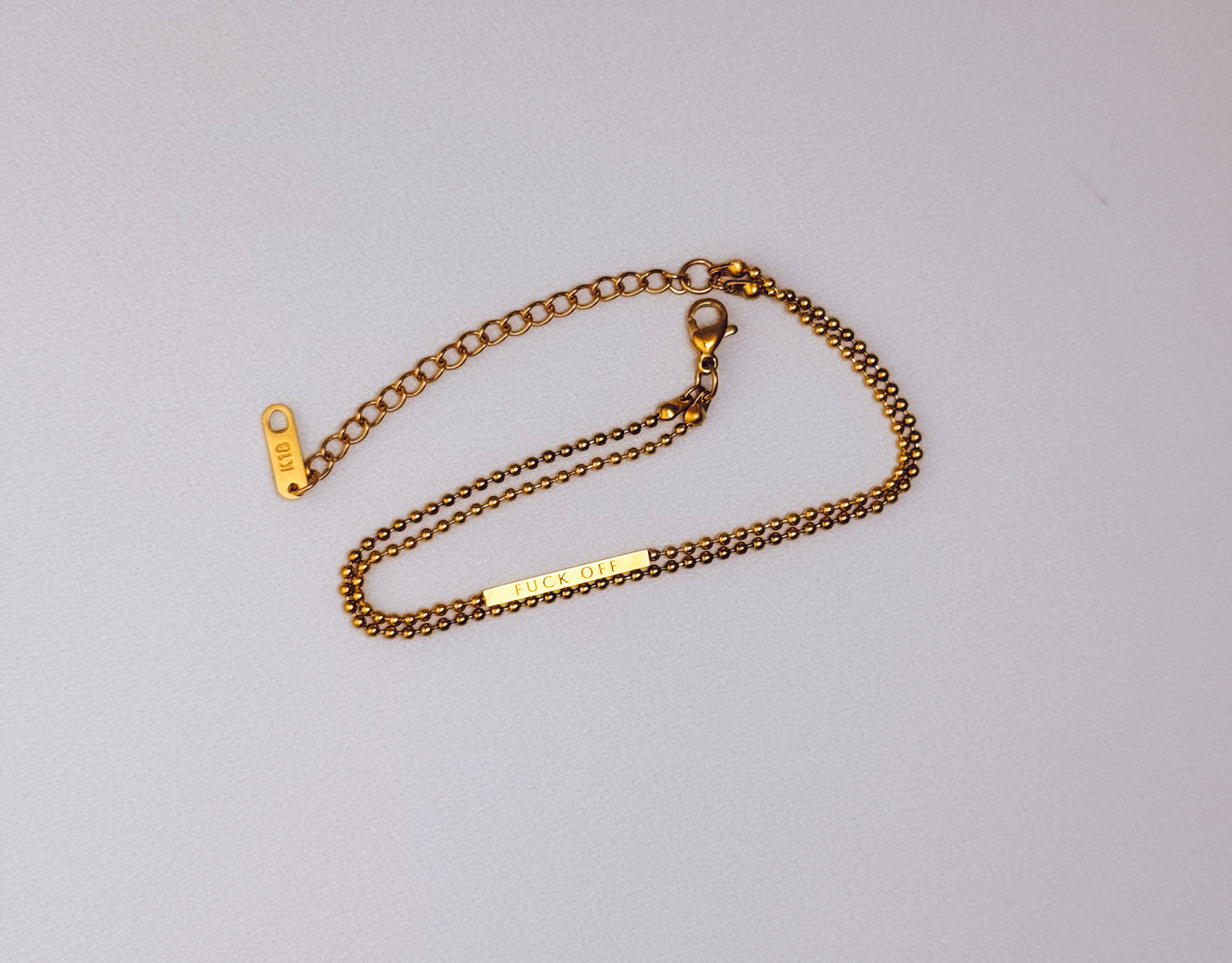 F*ck Off Double Chain Bracelet