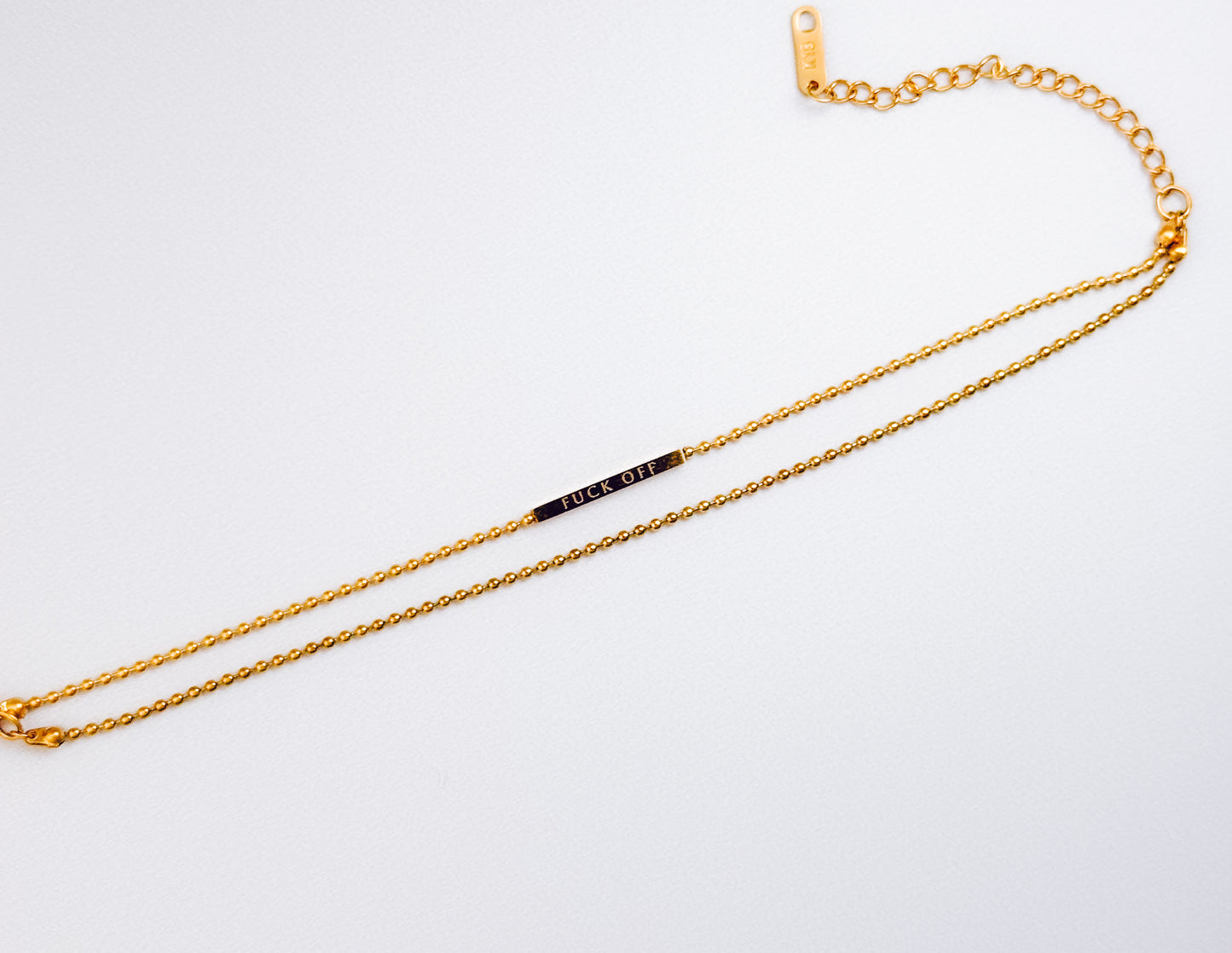 F*ck Off Double Chain Bracelet