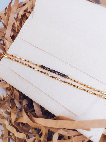F*ck Off Double Chain Bracelet