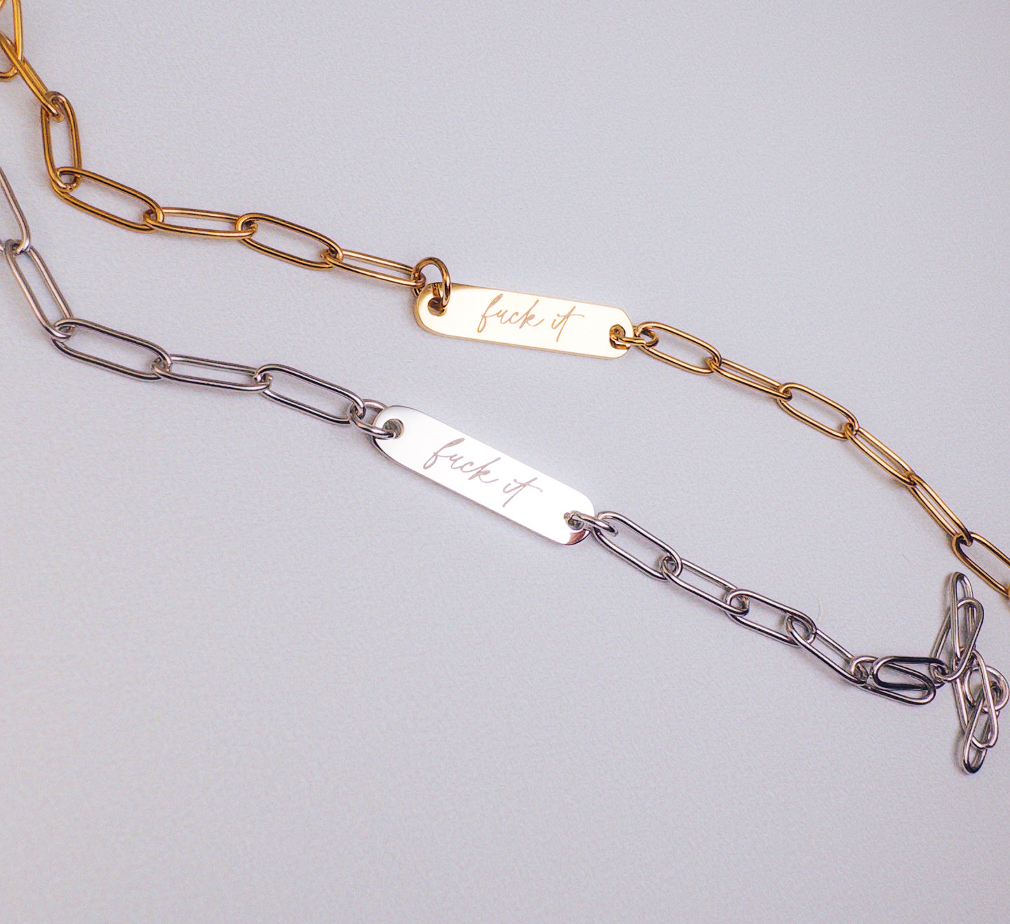 F*ck It Paperclip Bracelet