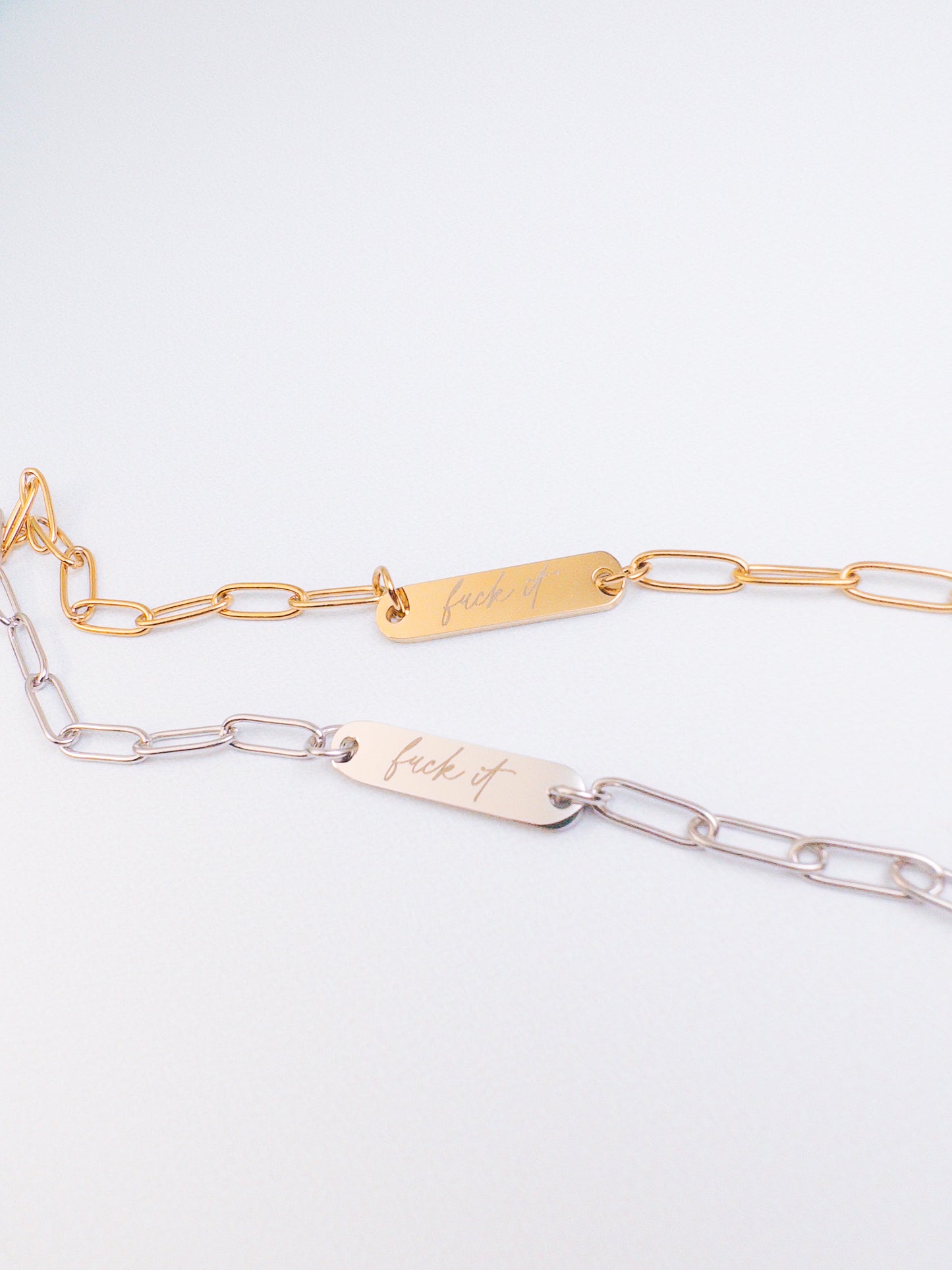 F*ck It Paperclip Bracelet