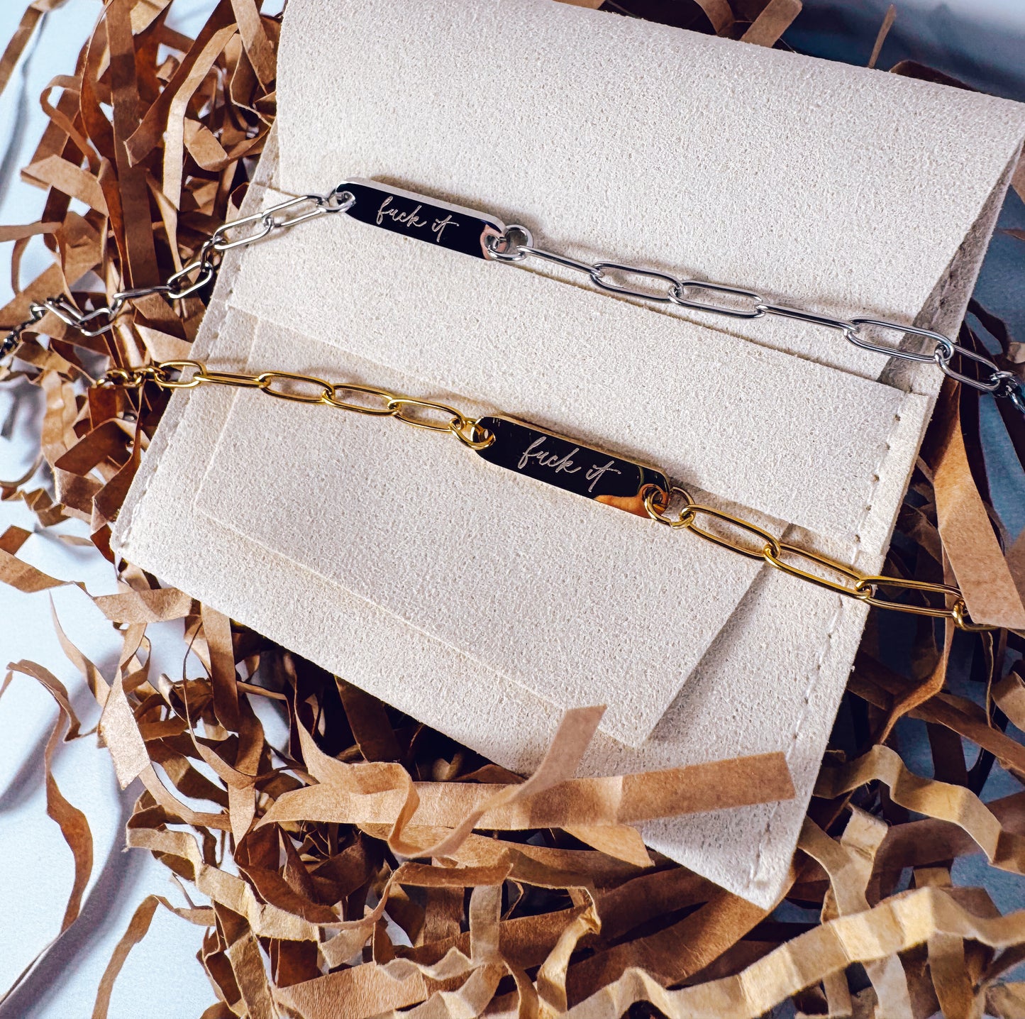 F*ck It Paperclip Bracelet