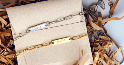 F*ck It Paperclip Bracelet