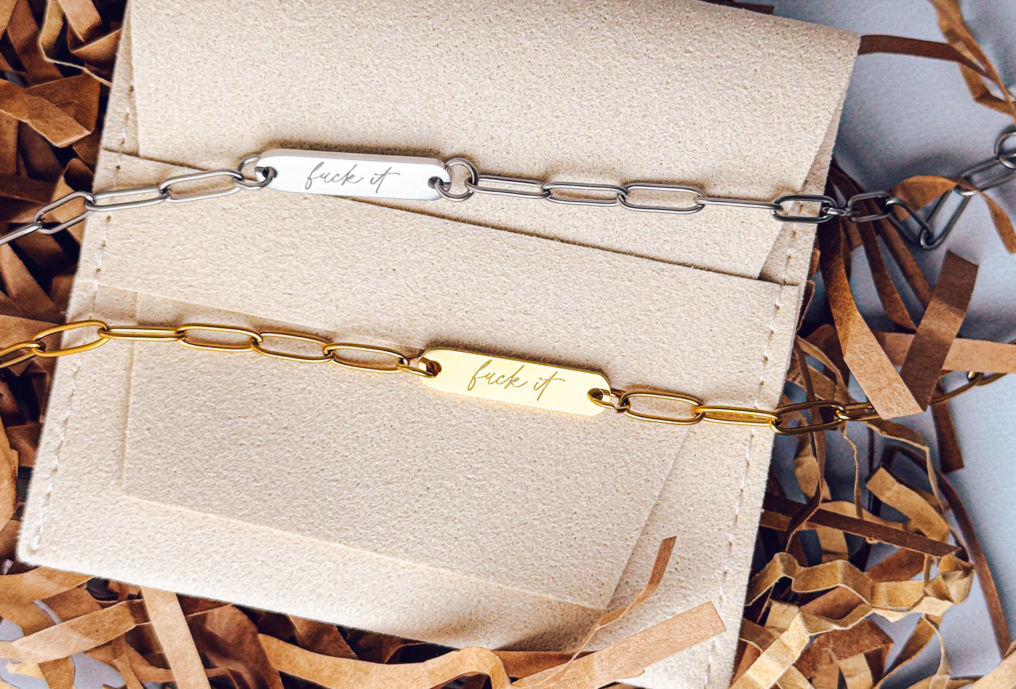 F*ck It Paperclip Bracelet