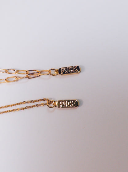 F*ck Pendant Necklace