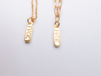 F*ck Pendant Necklace