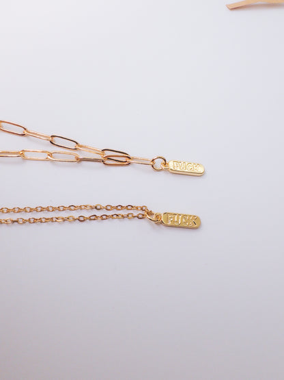 F*ck Pendant Necklace
